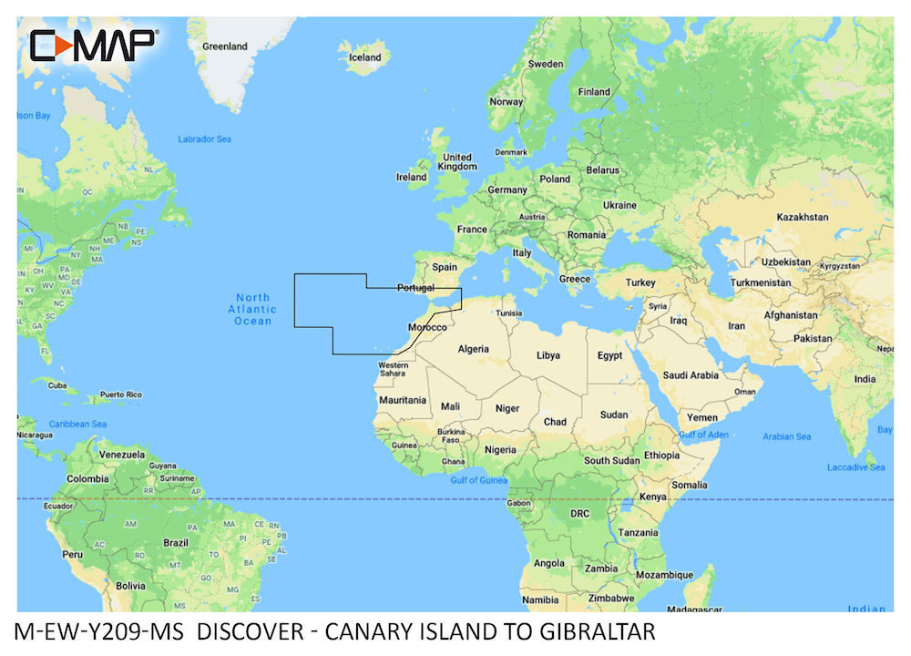 C MAP DISCOVER M EW Y209 MS Canary Island to Gibraltar günstig online