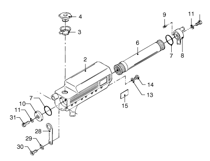 Vetus Wärmetauscher kpl. M4.15/17