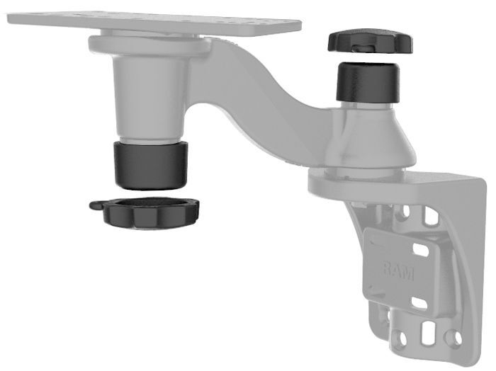 RAM Mounts Pin-Lock Sicherungen und Adapter für Schwenkarme - 3/8"-16 Innengewinde, 2 Stück, im Polybeutel