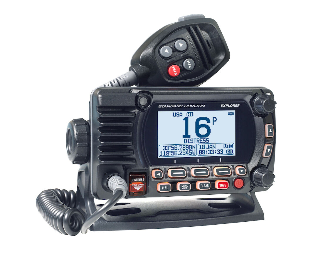 GX1800_GX1850-BLACK_Front-Left Standard Horizon GX1850GPS UKW NMEA2000 Funkgerät