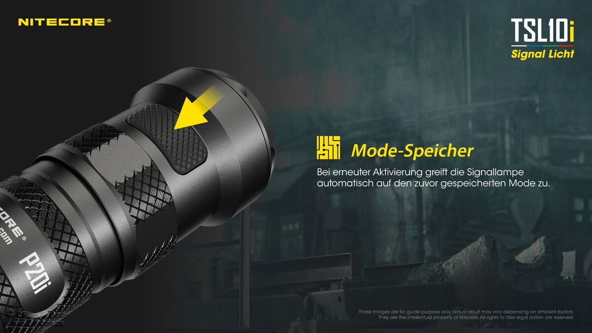 Nitecore Signal-Endkappe für i-Generation Lampen - TSL10i