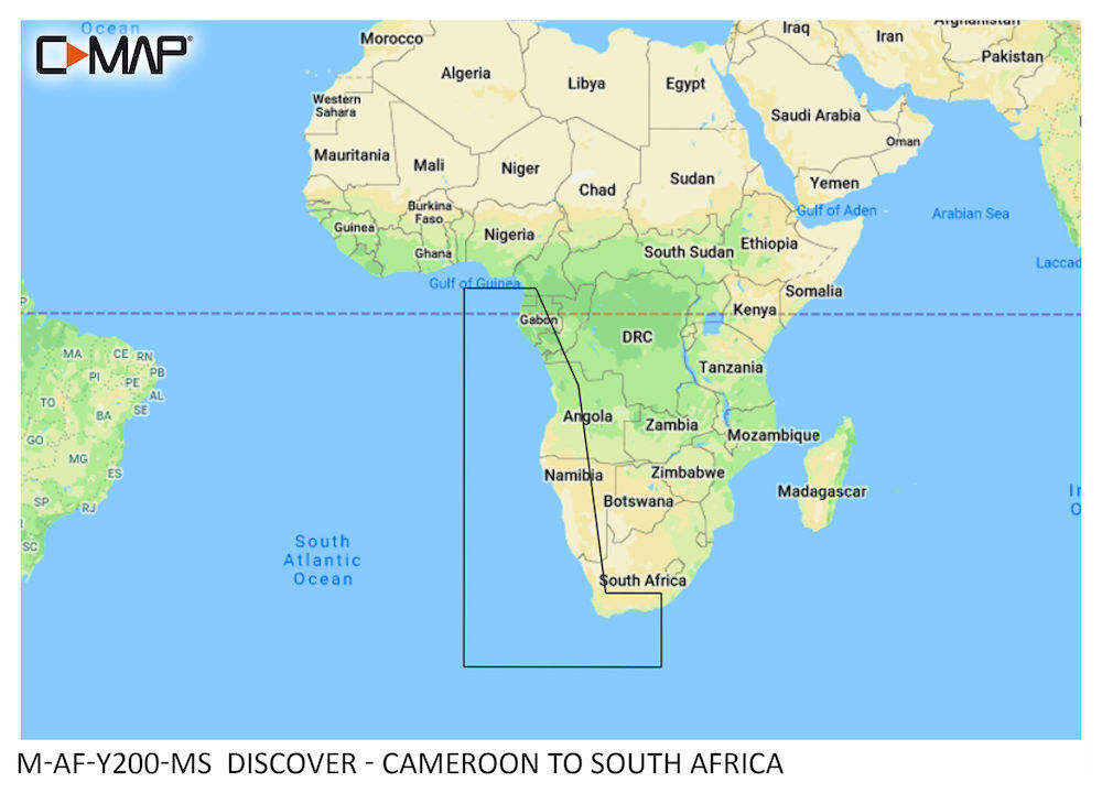 m-af-y200-ms_01 C-MAP DISCOVER:  M-AF-Y200-MS  Cameroon to South Africa