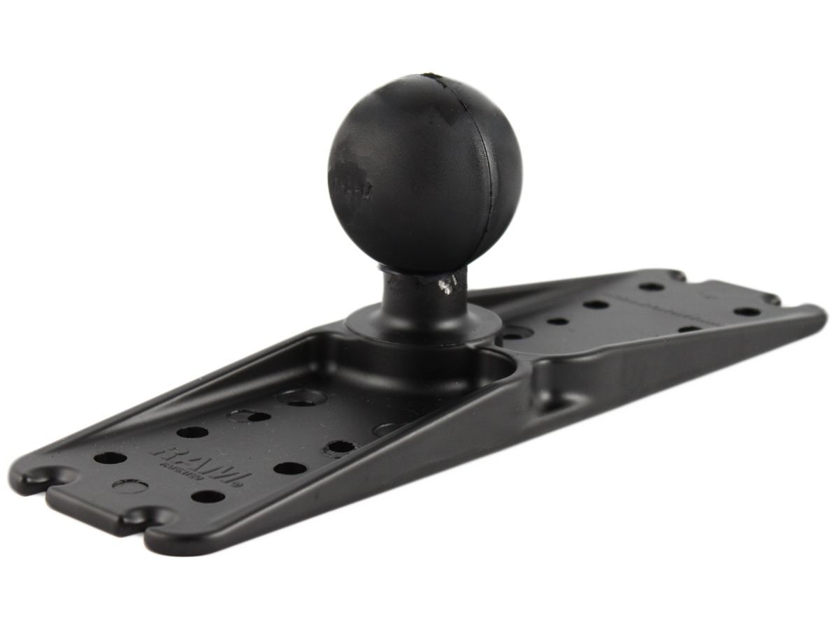 RAM Mounts Universal-Basisplatte (11 x 3 Zoll) - diverse Lochraster, D-Kugel (2,25 Zoll), im Polybeutel