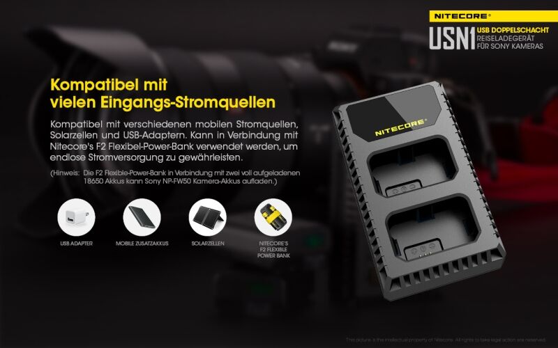 Nitecore USN1 - für Sony Cameras