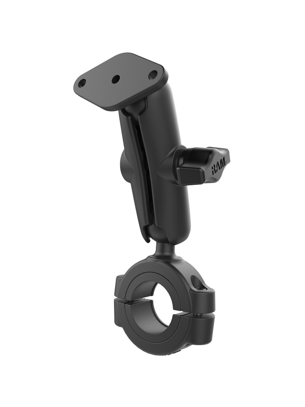 RAM Mounts Torque-Set - Rohrschelle (28,58-38,1 mm Durchmesser), mittlerer Verbindungsarm, Diamond-Basisplatte (Trapez), B-Kugel (1 Zoll), im Polybeut