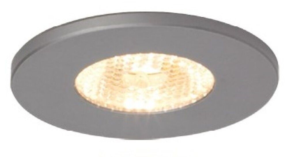 LED-Einbaustrahler EB01-1, 44°, chrom-matt, starr, warmweiß, inkl. VG, 10-30V DC, max. 3 W