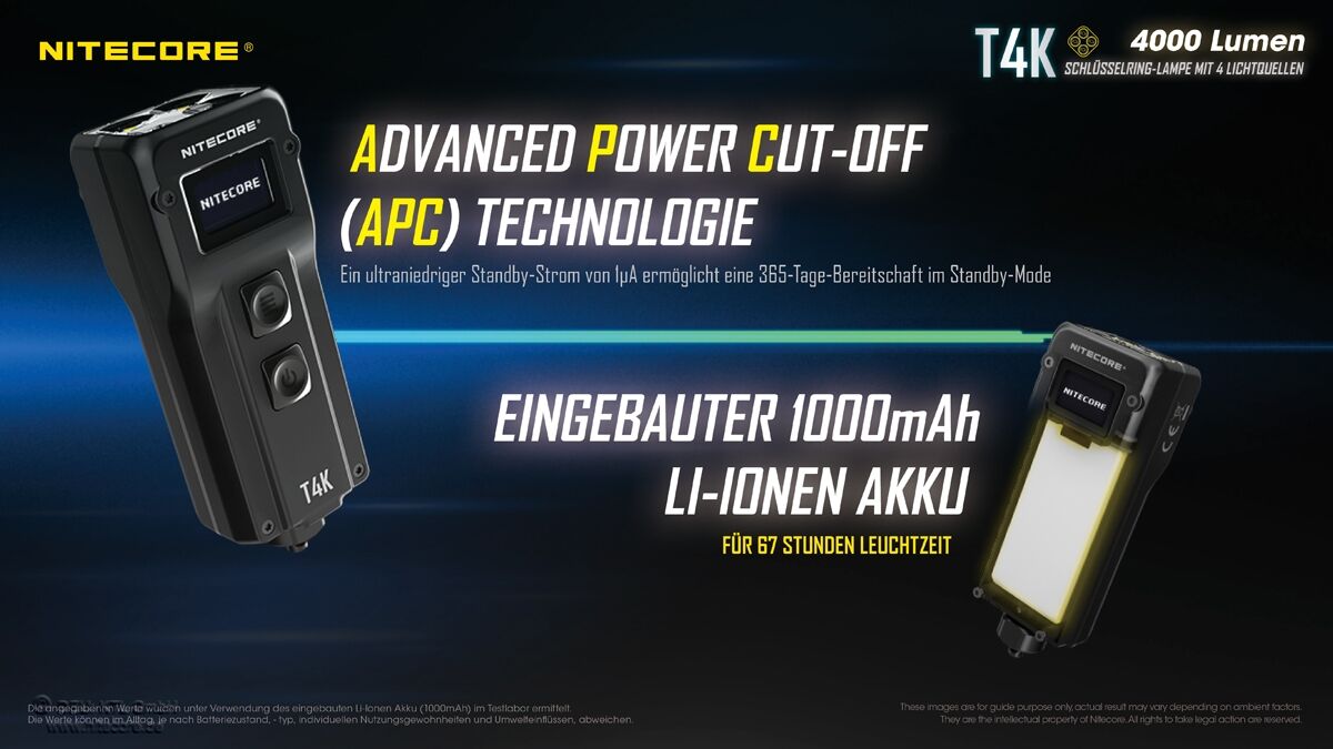 Nitecore T4K - 4000 Lumen