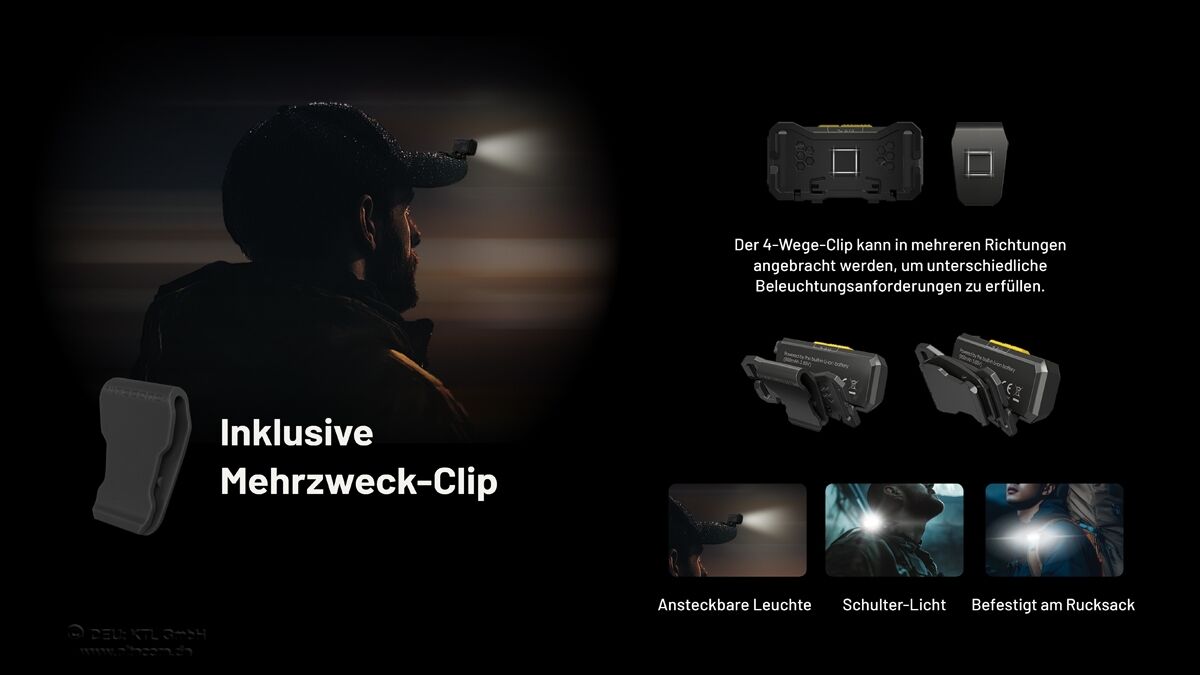 Nitecore NU27, schwarz - 600 Lumen