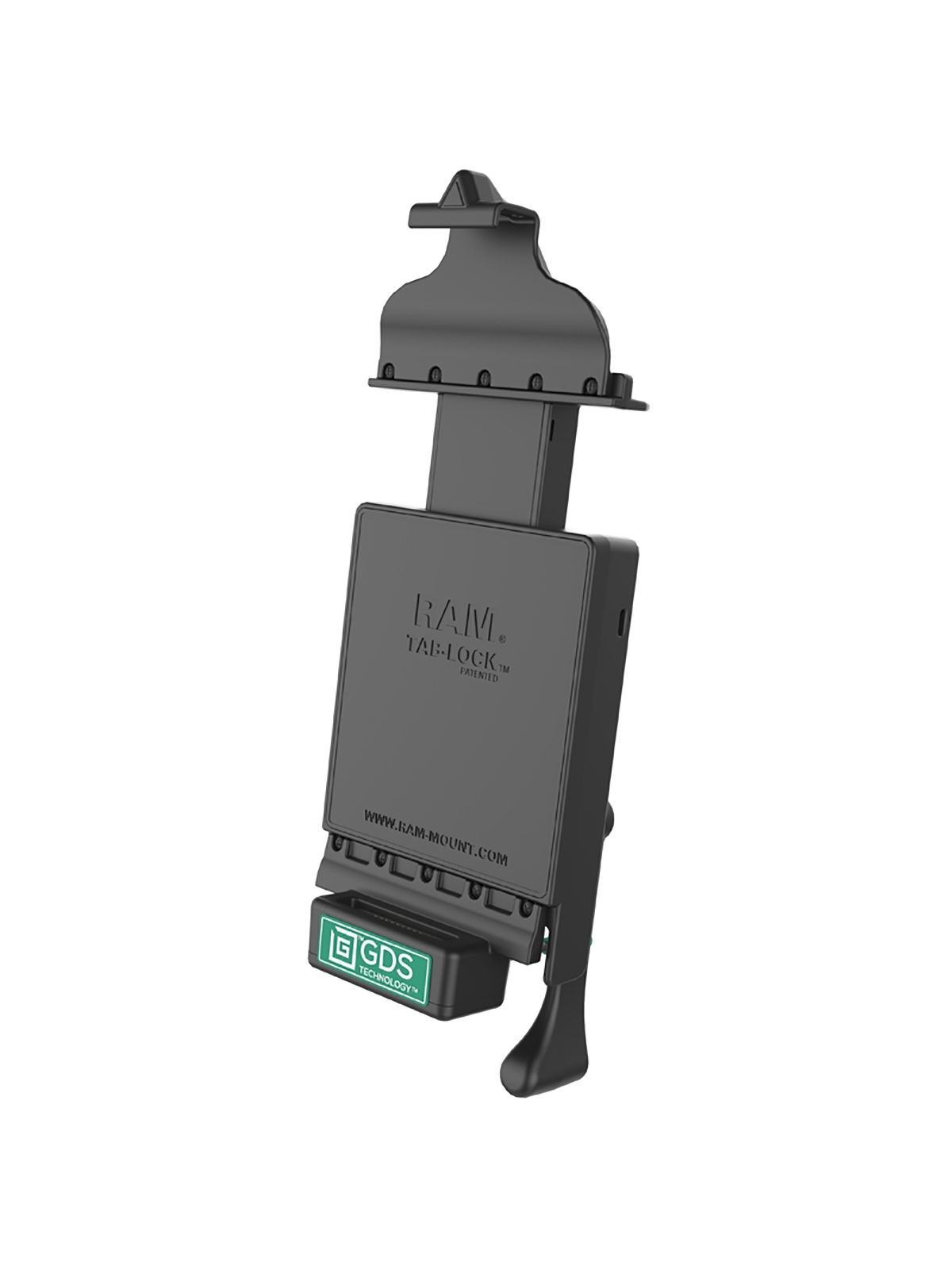 RAM Mounts GDS Tab-Lock Halteschale (Schlüsselverriegelung) für Tablets - In IntelliSkin Next Gen Schutzhülle - USB-C (3.1) Anschluss
