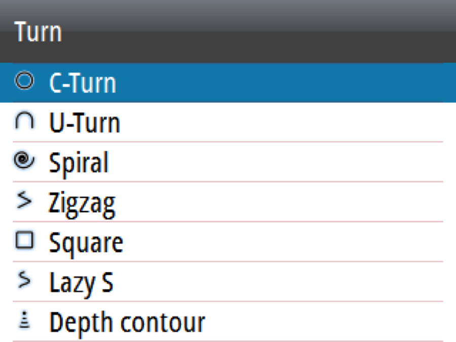 AP44_ModeMenu2_AP44-Screenshot_15116 Simrad AP48 Komfort Autopilot Bedienteil