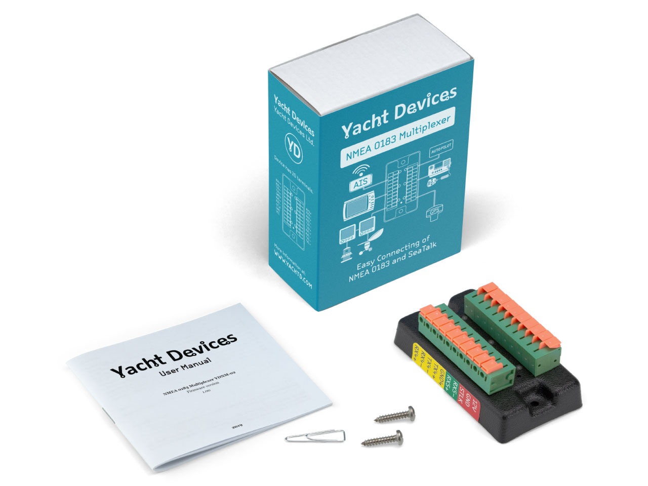 YDNM_Unboxed_1280x960 Yacht Devices NMEA 0183 Multiplexer YDNM-02