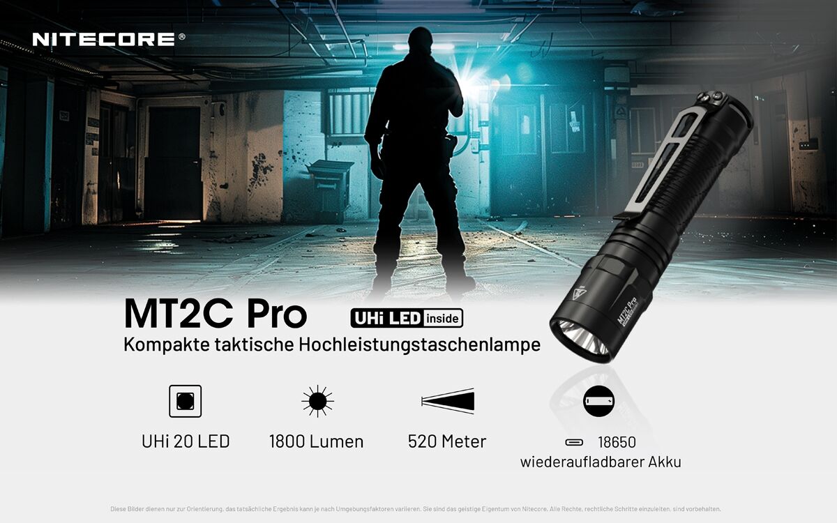 Nitecore MT2C PRO - 1800 Lumen