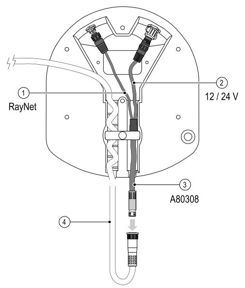 Raymarine_A80308_Quantum_Y_Kabel Raymarine Quantum Radar Y-Kabel zum Anschluss an bestehende digitale Radarkabel
