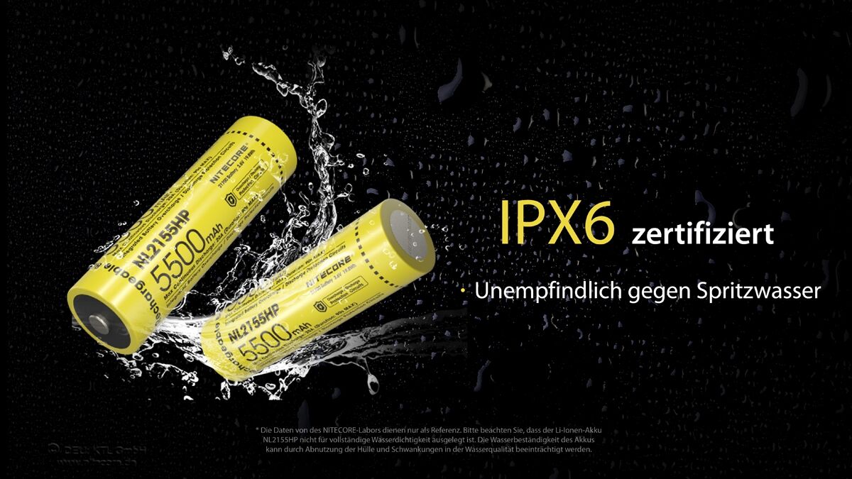 Nitecore 21700 Akku, 5500mAH, NL2155HP