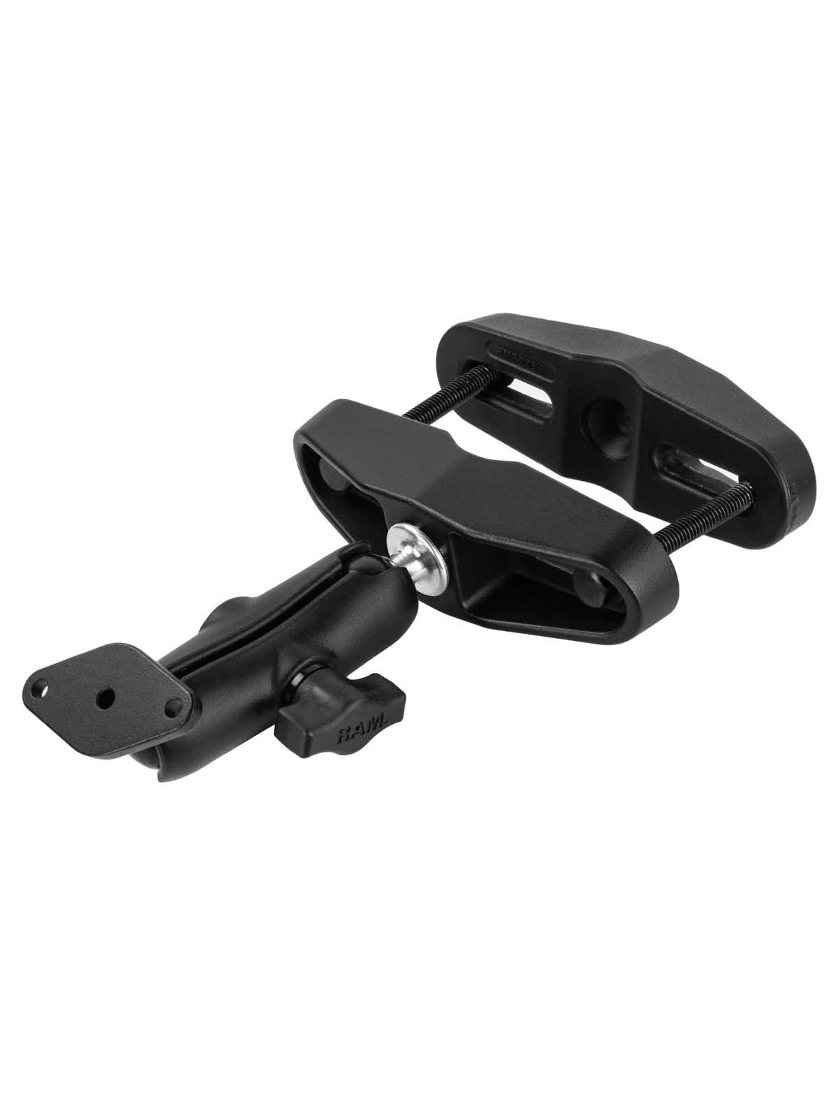 RAM Mounts Schraubklemmen-Set - B-Kugel (1 Zoll) - Schraubklemme (Bis 101,6 mm Breite) - Mittlerer Verbindungsarm (ca. 94,74 mm) - Diamond (Trapez) Basisplatte (2-Loch AMPS)