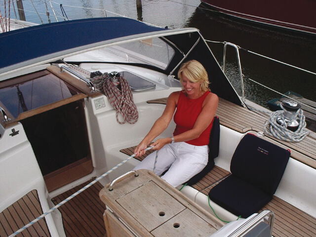 Talamex Boat Sit Comfort ergonomisches Sitzkissen mit Rückenlehne 