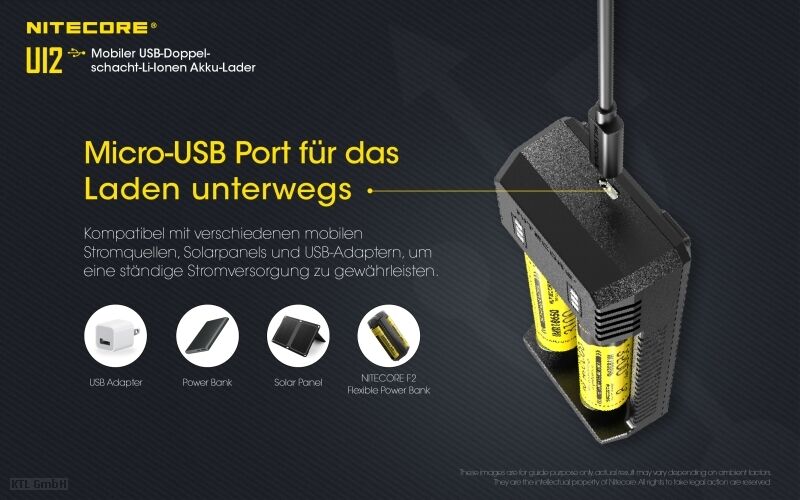 Nitecore USB Lader UI2