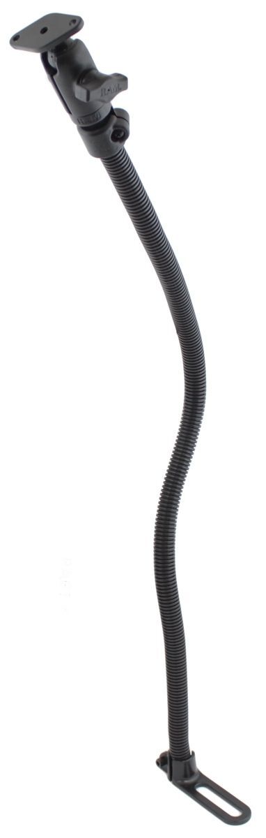 RAM Mounts Pod I Sitzschienen-Adapter mit Diamond-Anbindung (Trapez) - flexibler Stab (ca. 760 mm), Diamond-Basisplatte (Trapez), B-Kugel (1 Zoll), im