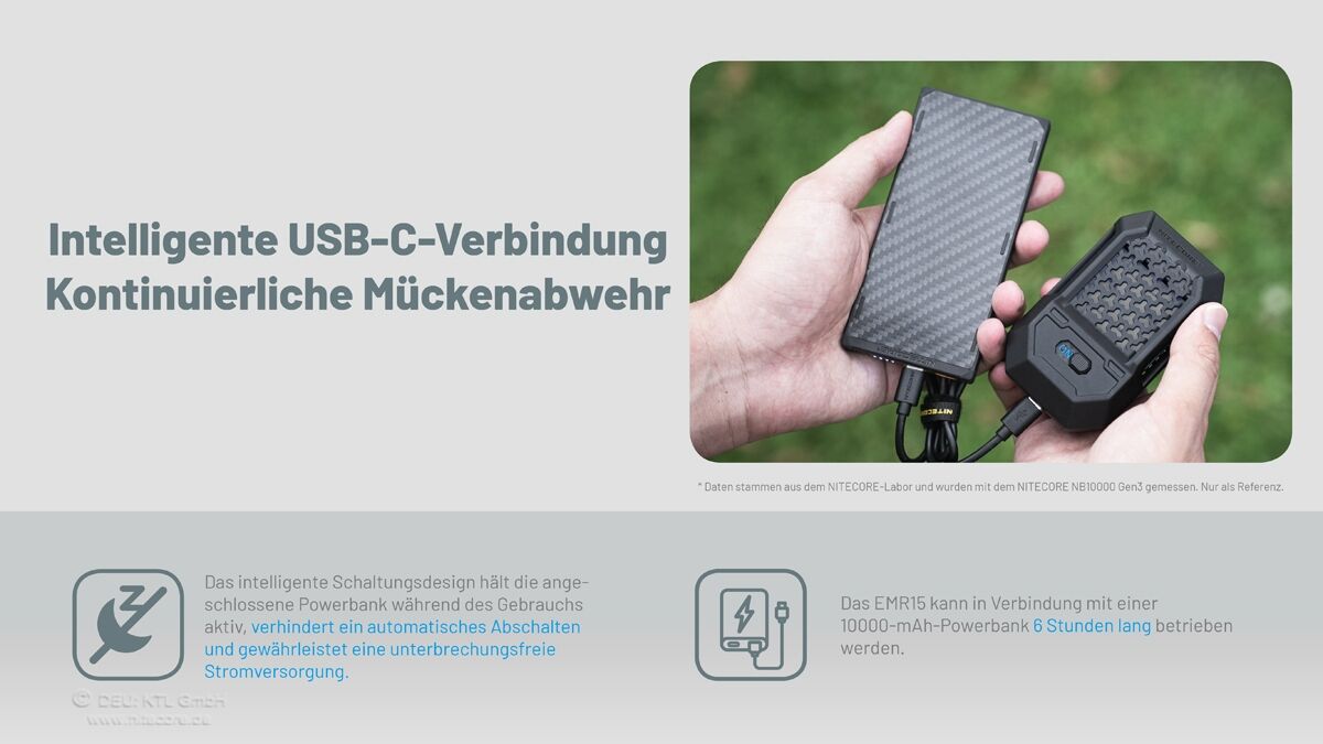 Nitecore EMR15 - Mückenabwehr