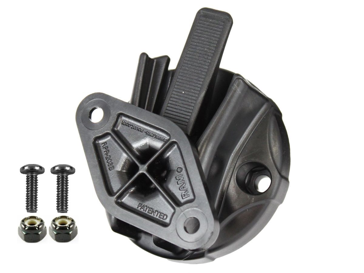 RAM Mounts runde Verbundstoff-Basis mit Quick-Snap Anbindung (Diamond/Trapez), im Polybeutel