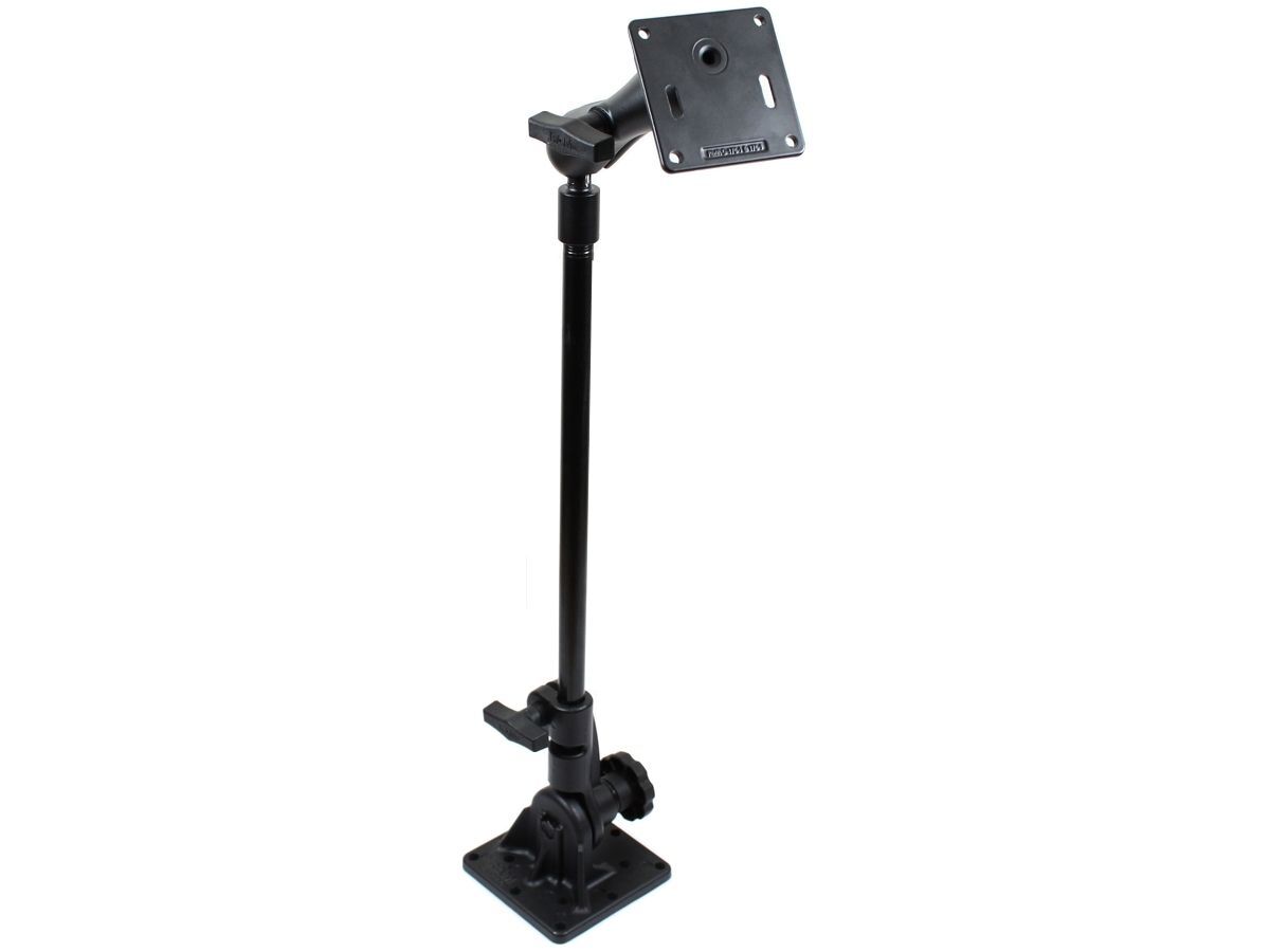 RAM Mounts Ratchet Standhalterung mit VESA-Platten - Stab ca. 450 mm, C-Kugel Aufnahme (1,5 Zoll, oben)