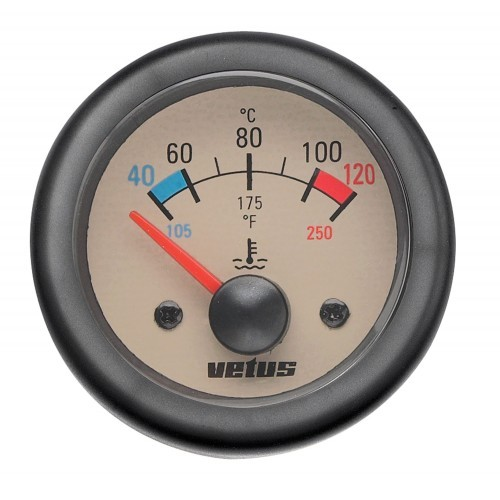 Vetus Temperaturmesser 12V creme