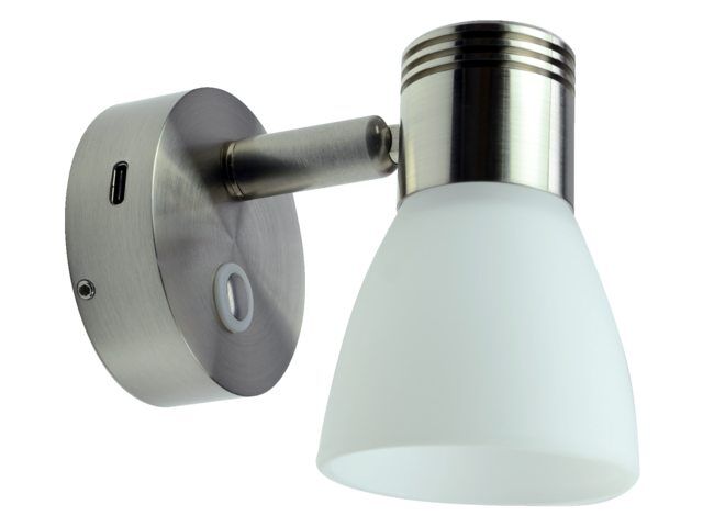 Talamex LED Kabinenleuchte 10-30V 3000K dimmbar mit USB-C fastcharge