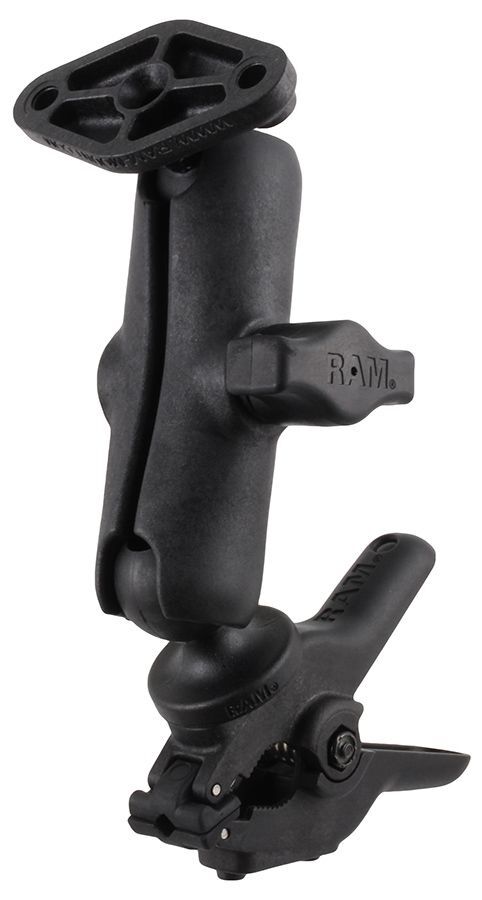 RAM Mounts Verbundstoff-Set für Rohre/Panele - mit Tough-Clamp (klein), Diamond-Anbindung, B-Kugel (1 Zoll), im Polybeutel