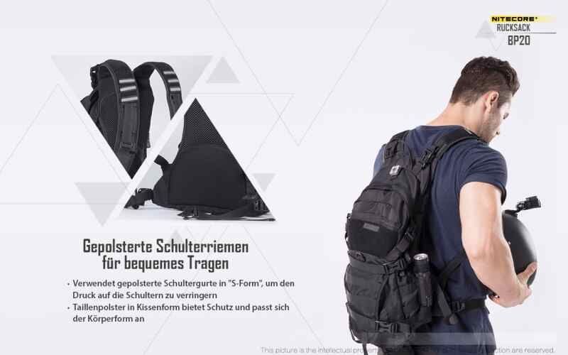 Nitecore BP20, schwarz