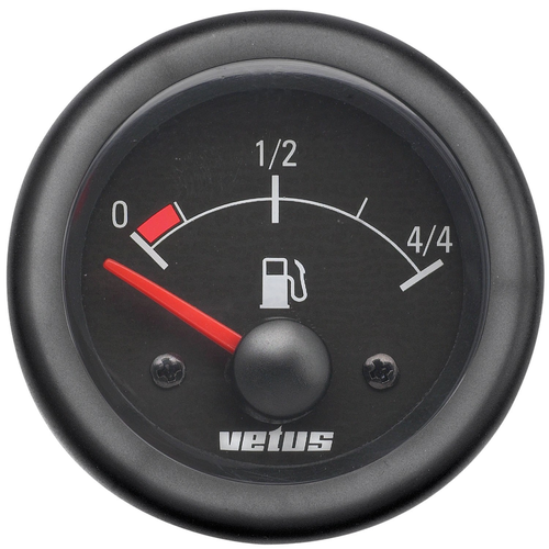 Vetus Kraftstoffanzeige 24V schwarz