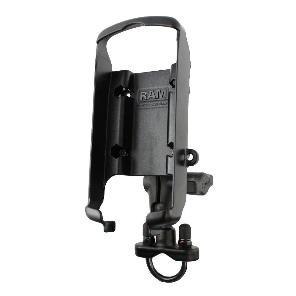 RAM Mounts Universal Lenker-Halterung Garmin GPSMAP 76er Serie - B-Kugel (1 Zoll), Rohr-Klemme, kurzer Verbindungsarm