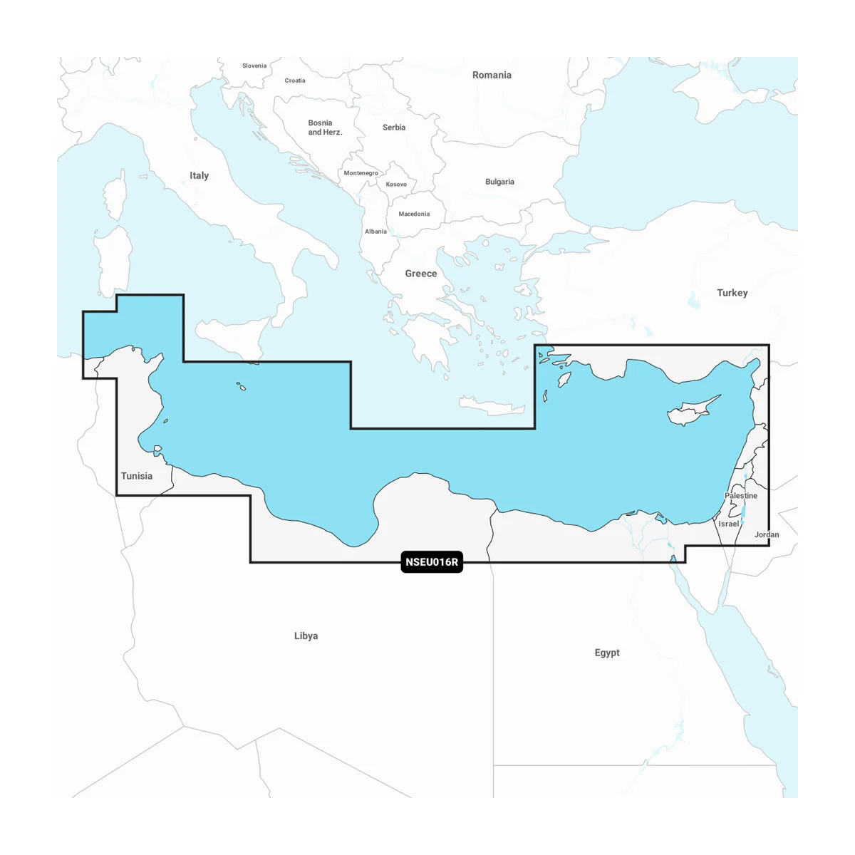 Garmin Navionics+ NSEU016R Mittelmeer, Südosten Seekarte