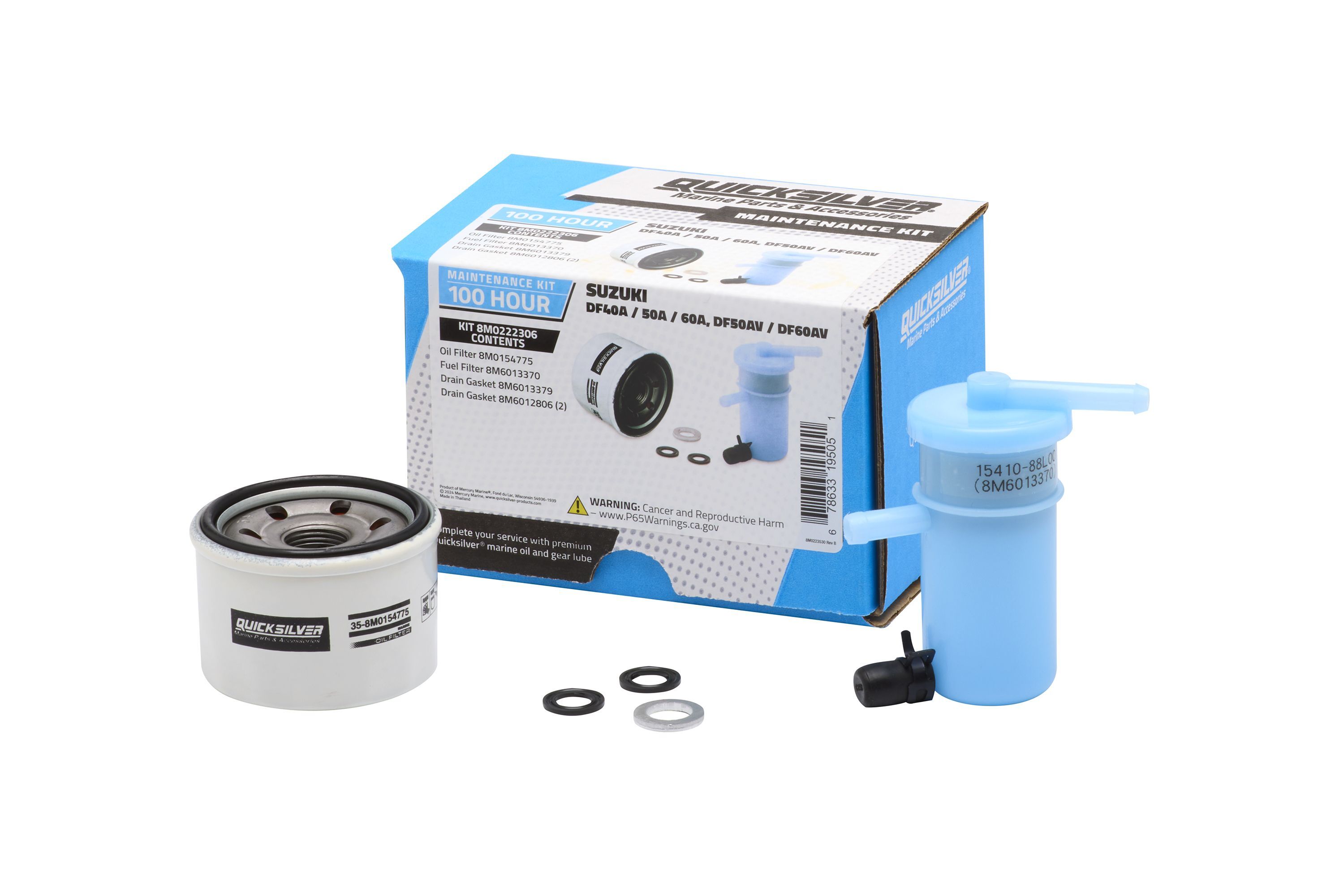 Quicksilver Wartungskit Suzuki DF40A/50A/60A und DF50AV/DF60AV Quicksilver Wartungskit Suzuki DF40A/50A/60A und DF50AV/DF60AV