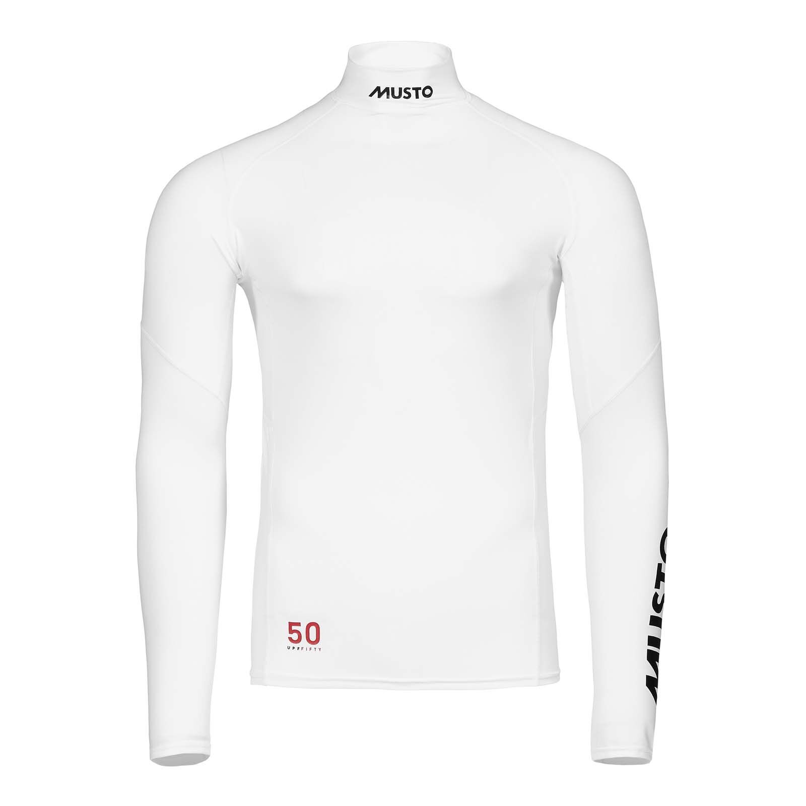 Musto Championship Rash Guard Langarm - White