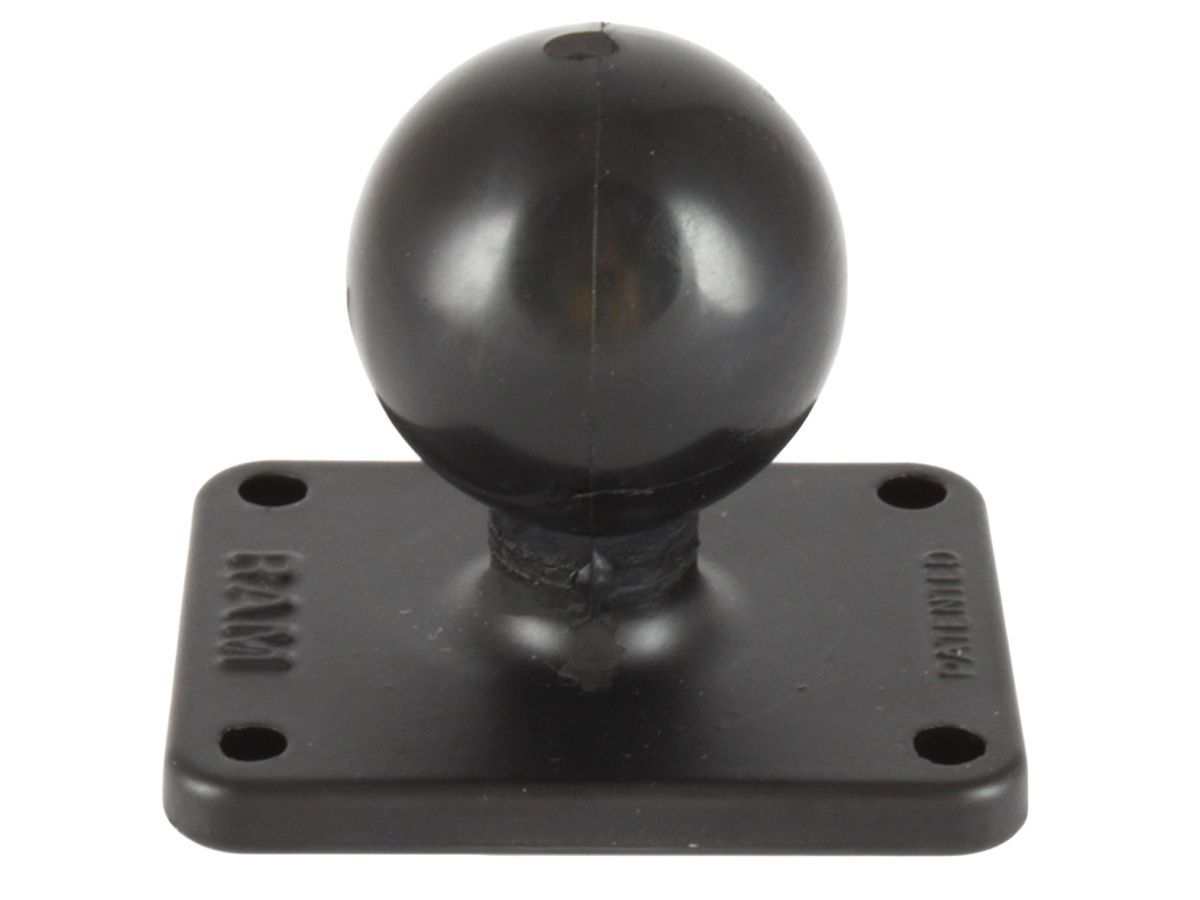 RAM Mounts rechteckige Basisplatte (50,8 x 63,5 mm) mit C-Kugel (1,5 Zoll) - im Polybeutel