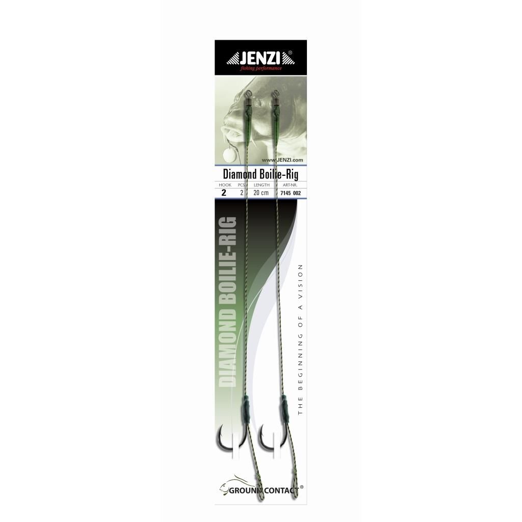 Jenzi Boilie Vorfach, Classic Diamond Bolie Rig, Hakengröße 2