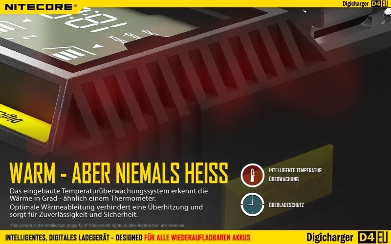 Nitecore Digicharger D4EU - EU-Version