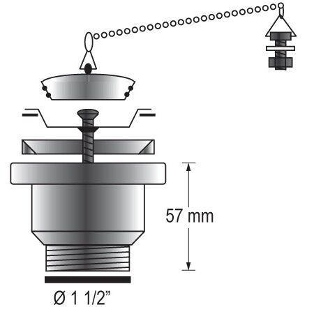 Barka 1 1/2" Auslauf-Set