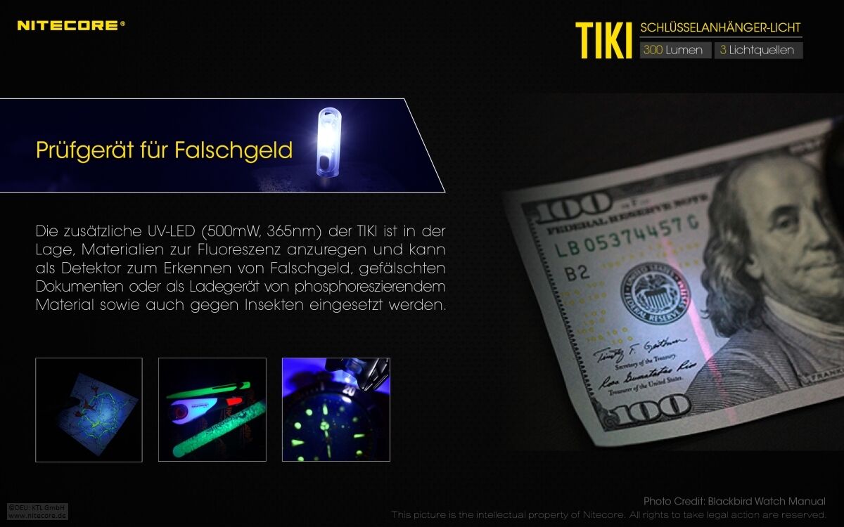 Nitecore TIKI LE - 300 Lumen