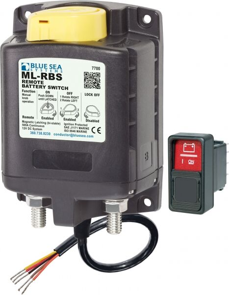 7700 Blue Sea BS 7700 ML RBS Batteriefernschalter mit manueller Steuerung 12VDC, 500A