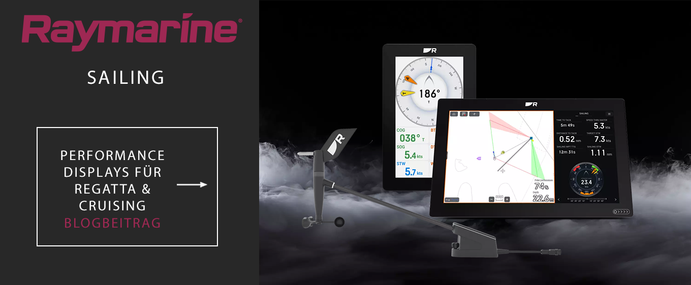 Raymarine Sailing Performance Displays und Instrumente für Regatta und Cruising in einer Übersicht.