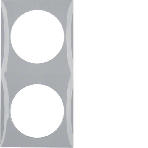 Berker Rahmen Integro Design Flow doppelt grau