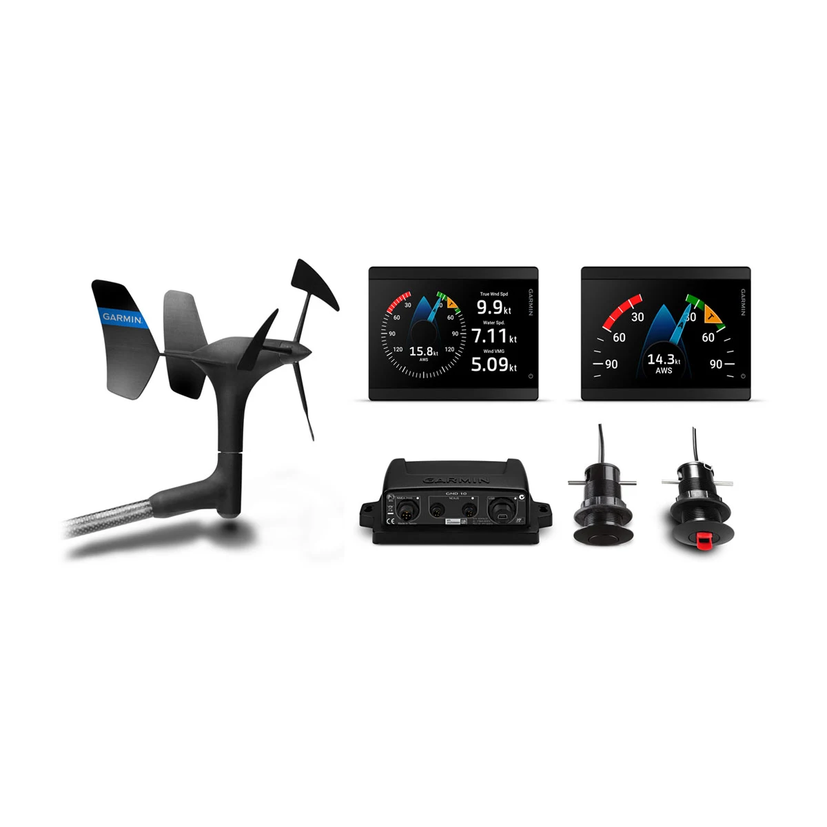 Garmin GMI 40 – Double Wired Sail Bundle mit Wind- und Durchbruchgebern 43mm