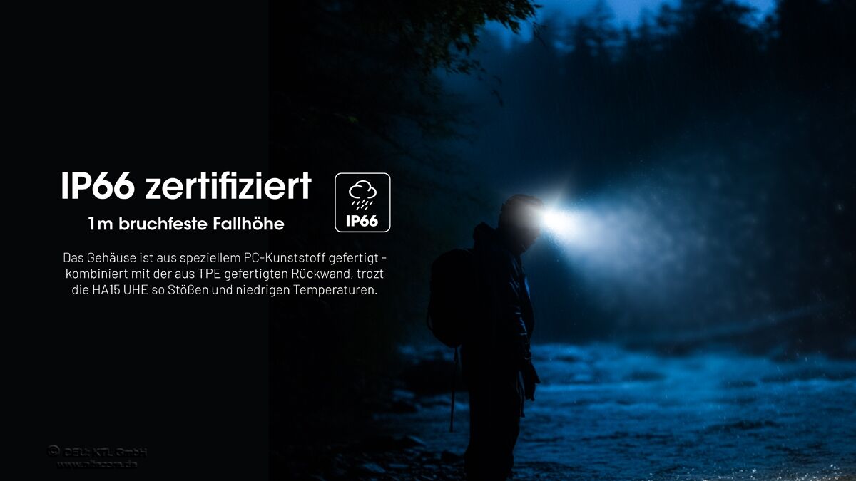 Nitecore HA15 UHE - 400 Lumen, NL1411R