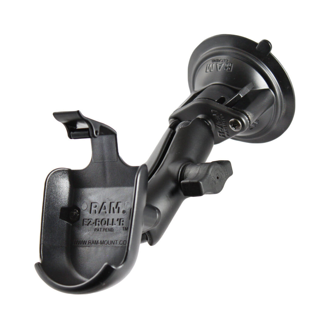RAM Mounts Saugfuss-Halterung Spot 2 - mittlerer Verbindungsarm, 2x Diamond-Basisplatte (Trapez), Halteschale, B-Kugel (1 Zoll), im Polybeutel