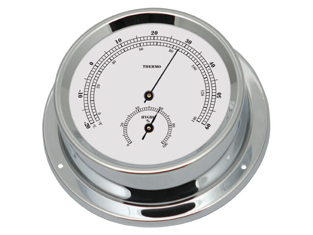 Talamex Serie 125 Messing verchromt Thermo- Hygrometer