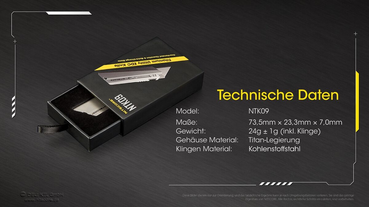 Nitecore Titan Knife NTK09