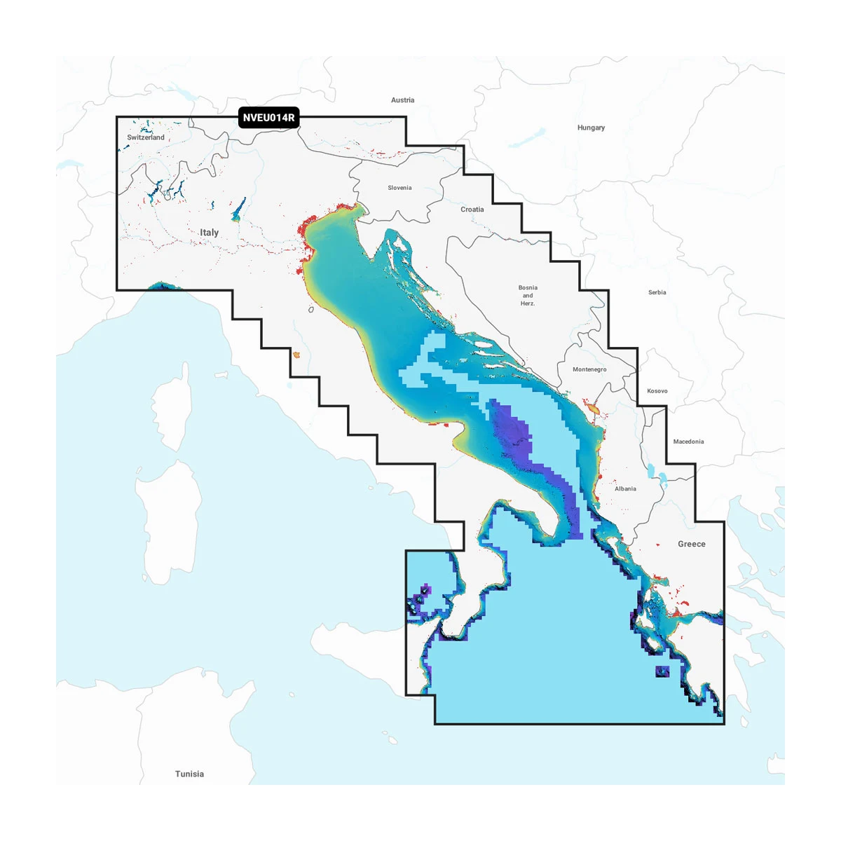 Garmin Navionics Vision+ NVEU014R Italien, Kroatien, Adria Seekarte