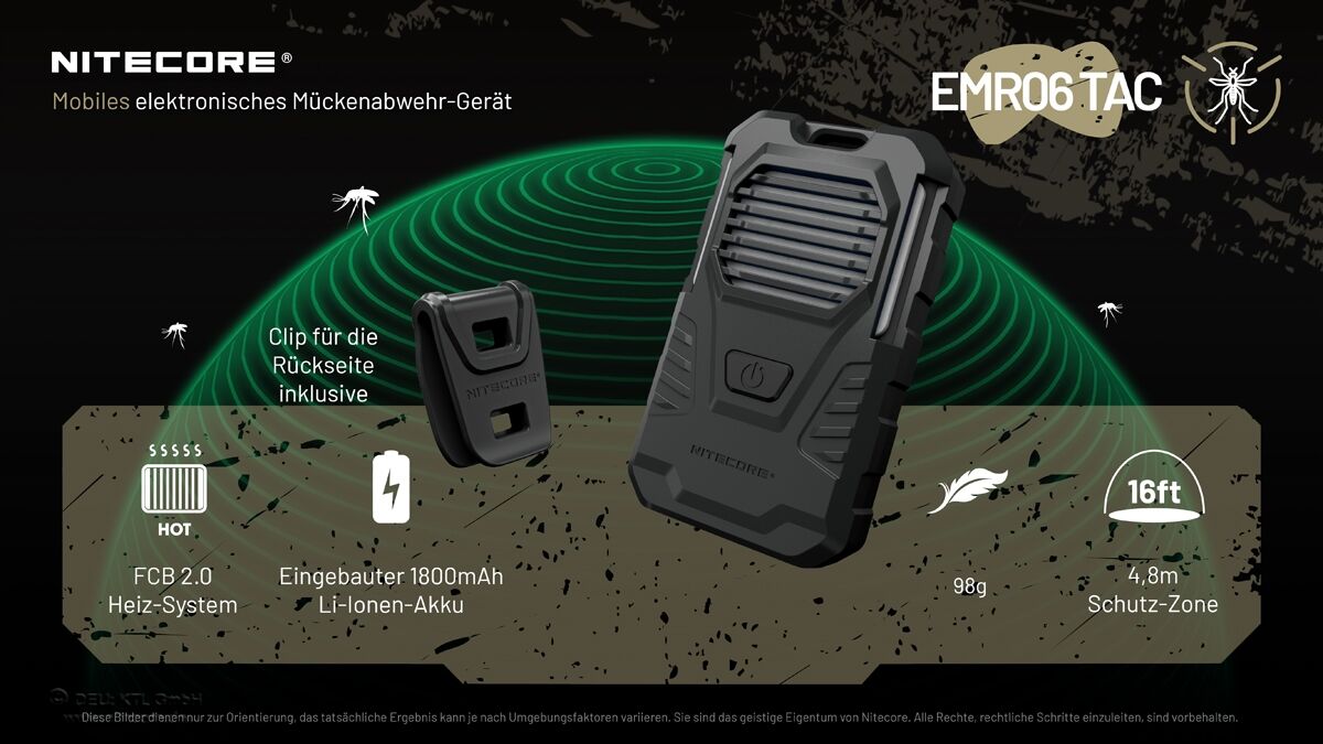 Nitecore EMR06 TAC - Mückenabwehr