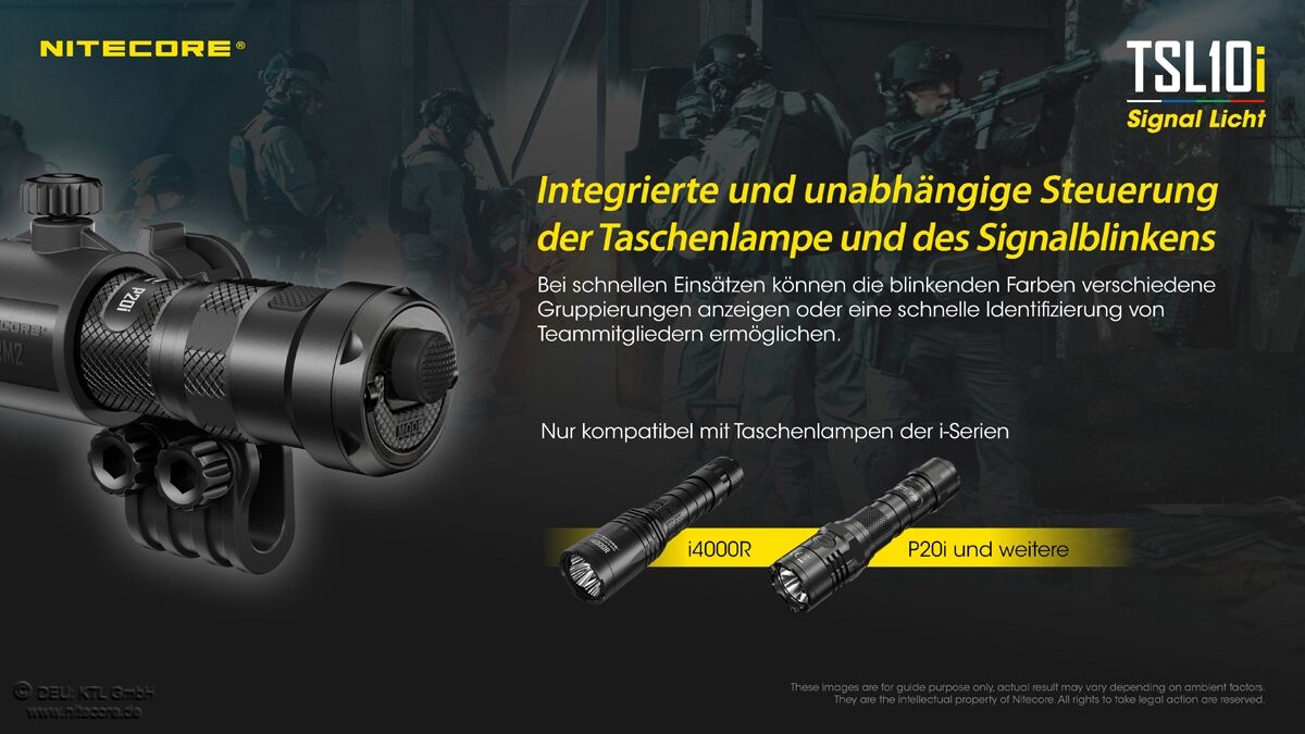 Nitecore Signal-Endkappe für i-Generation Lampen - TSL10i